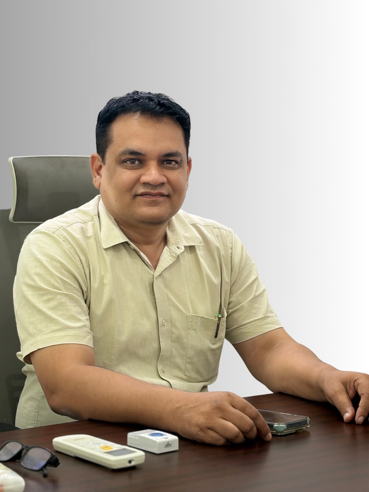 Dr. S. Sunil Kumar at the clinic
